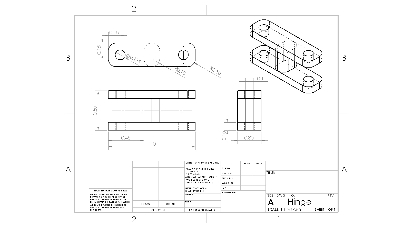 Center Hinge