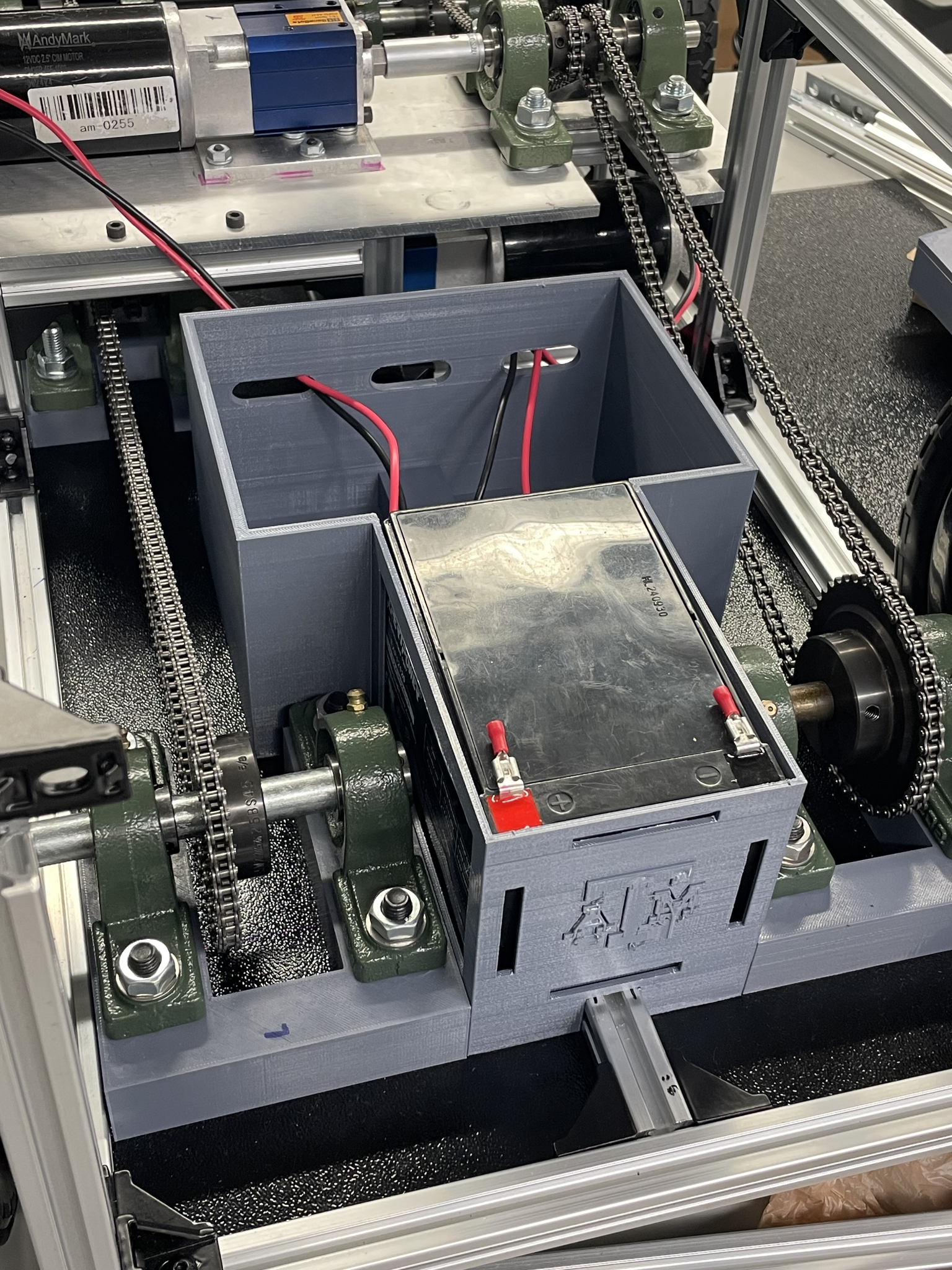 Electronics housing isometric view