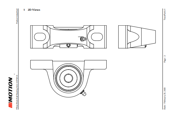 Block Bearing for Wheel and Motor shafts