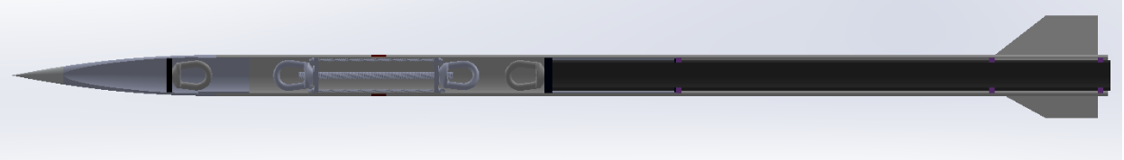 Rocket CAD model